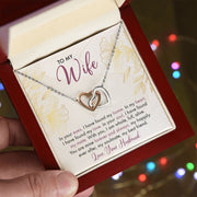 To My Wife | Interlocking Hearts Necklace |