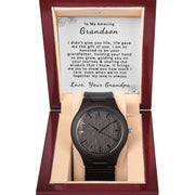 To My Amazing Grandson | From Grandpa | Wooden Watch
