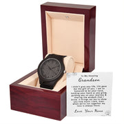 To My Amazing Grandson | From Nana | Wooden Watch