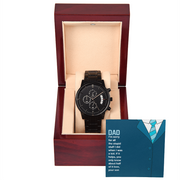Black Chronograph Watch for Dad