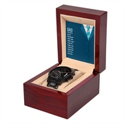 Black Chronograph Watch for Dad