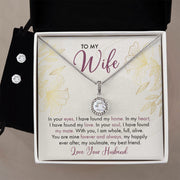 To My Wife | Eternal Hope Necklace + CZ Earring Set