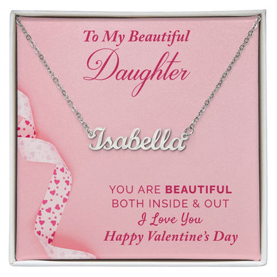 To My Beautiful Daughter | Personalized Name Necklace |