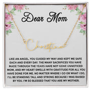 Dear Mom Signature Name Necklace