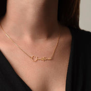 Dear Mom Signature Name Necklace