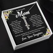 To My Lovely Mom | Vertical Name Necklace