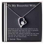To My Beautiful Wife | Forever Love Necklace