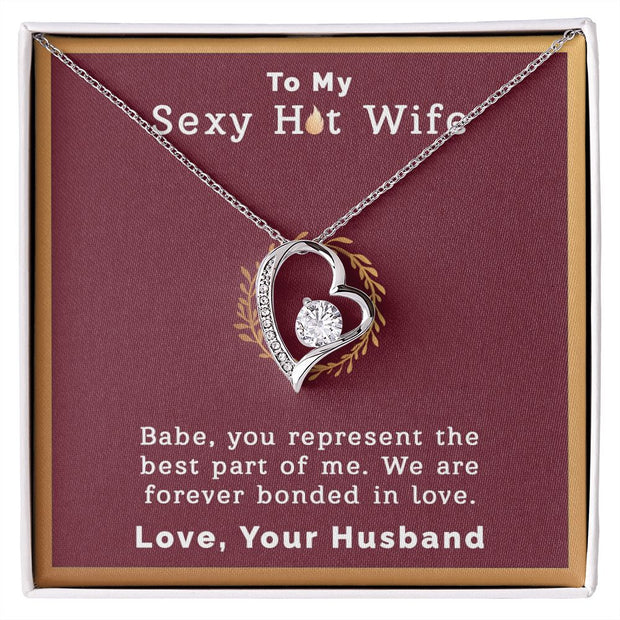 To My Sexy Hot Wife | Forever Love Necklace |