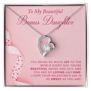 To My Bonus Daughter |  Forever Love Necklace |
