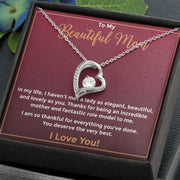 To My Beautiful Mom|  Forever Love Necklace | Mother's Day| Birthday