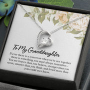 To My Granddaughter |  Forever Love Necklace |