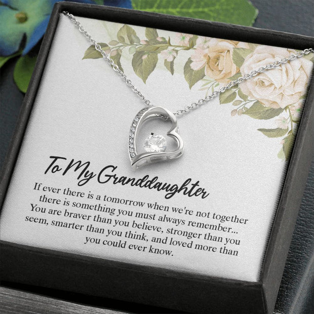 To My Granddaughter |  Forever Love Necklace |