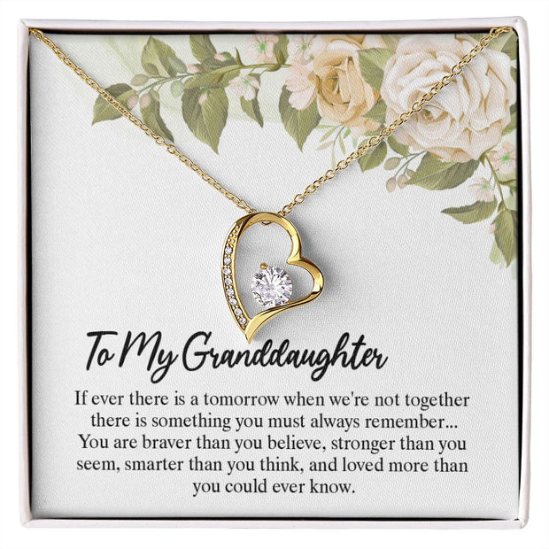 To My Granddaughter |  Forever Love Necklace |