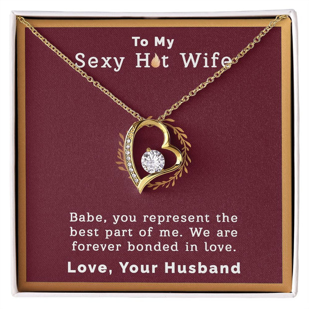To My Sexy Hot Wife | Forever Love Necklace |