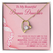 To My Bonus Daughter |  Forever Love Necklace |