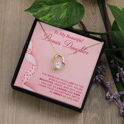 To My Bonus Daughter |  Forever Love Necklace |