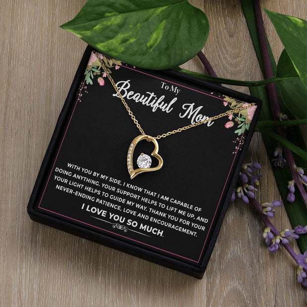 To My Beautiful Mom|  Forever Love Necklace | Mother's Day| Birthday