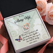 Interlocking Hearts Necklace for Army Wife