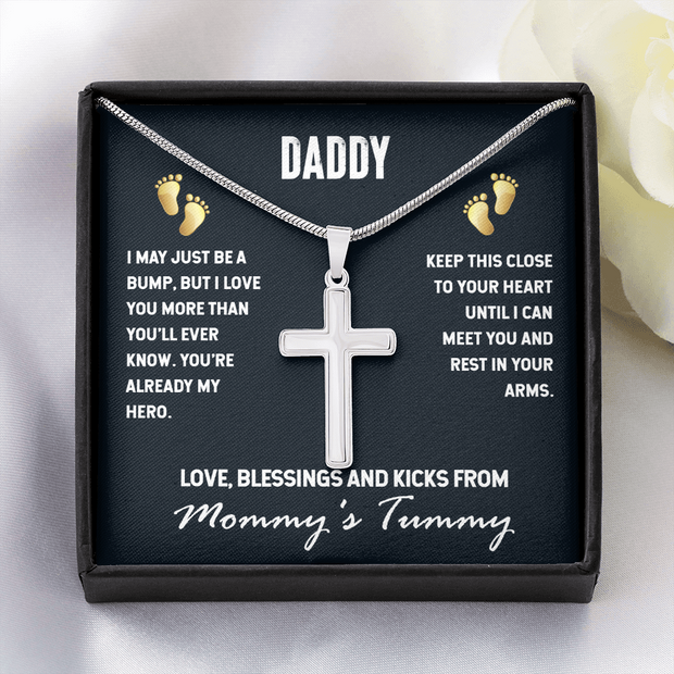 Stainless Cross Necklace for Dad