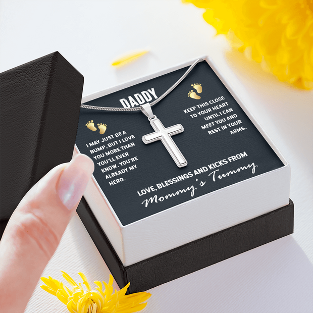 Stainless Cross Necklace for Dad