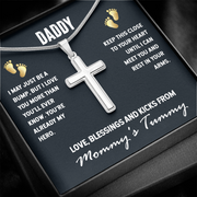 Stainless Cross Necklace for Dad