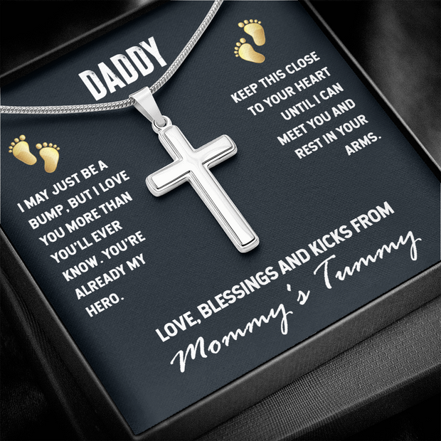 Stainless Cross Necklace for Dad