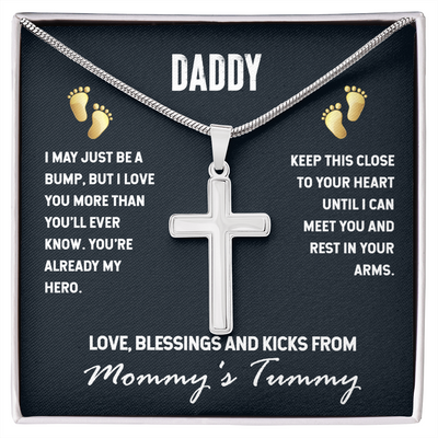 Stainless Cross Necklace for Dad