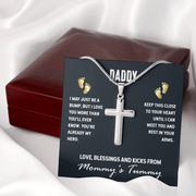 Stainless Cross Necklace for Dad