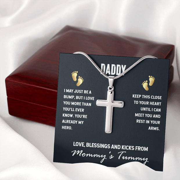 Stainless Cross Necklace for Dad