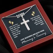 Stainless Cross Necklace for Dad