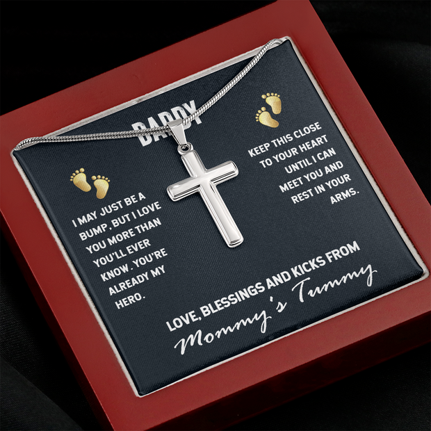 Stainless Cross Necklace for Dad